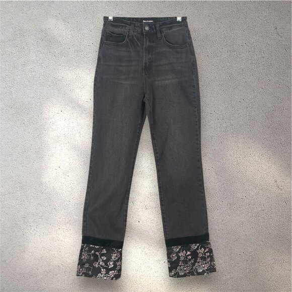 Juicy Couture Denim - Juicy Couture Venice Straight Leg Jeans Womens 25 Black Wash Y2K Whimsygoth Dark